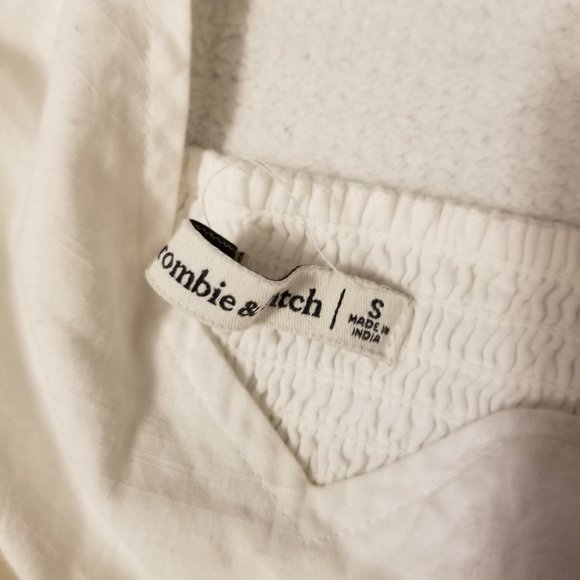 Abercrombie & Fitch White Layered Wrap Tie Summer Mini Dress Spaghetti Straps - Picture 6 of 13